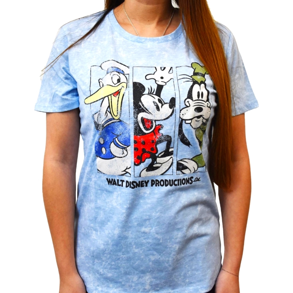 Disney 100 Vintage Style Trio T-Shirt NWT